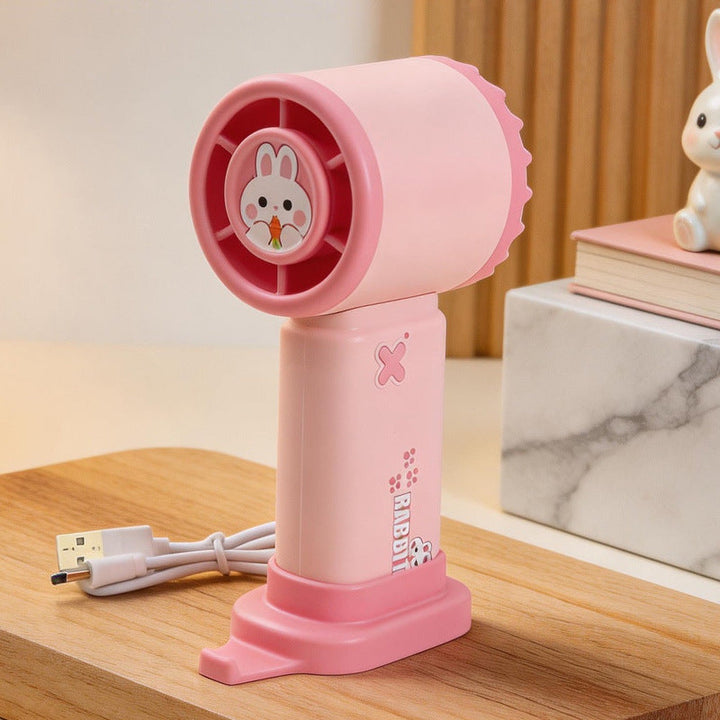 Dame portable mini håndvifte i søtt kanindesign Luvikno