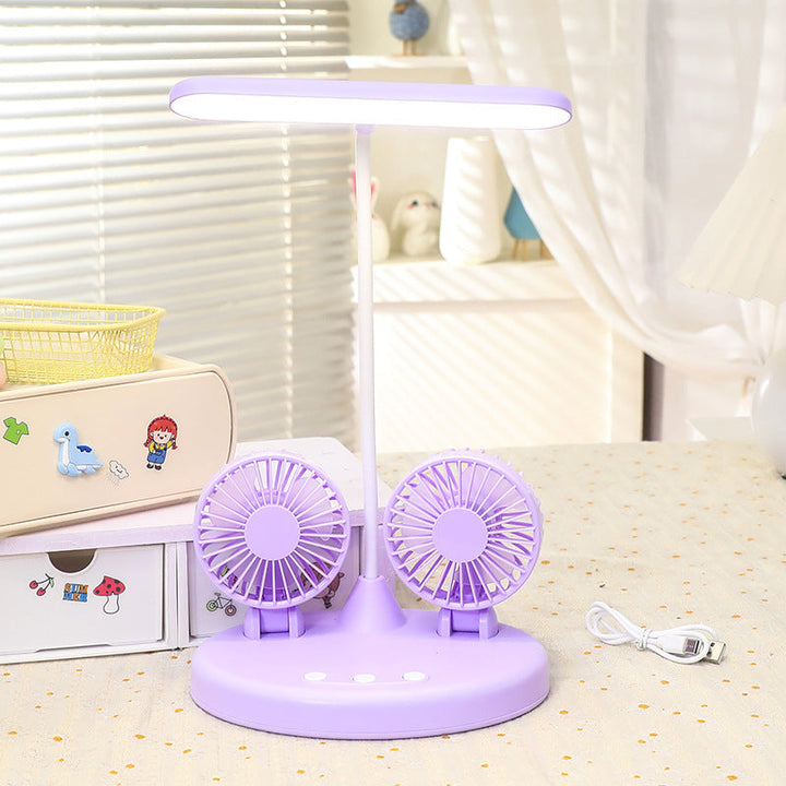 Dame Multifunksjonell Bordlampe med Integrerte Vifter Luvikno