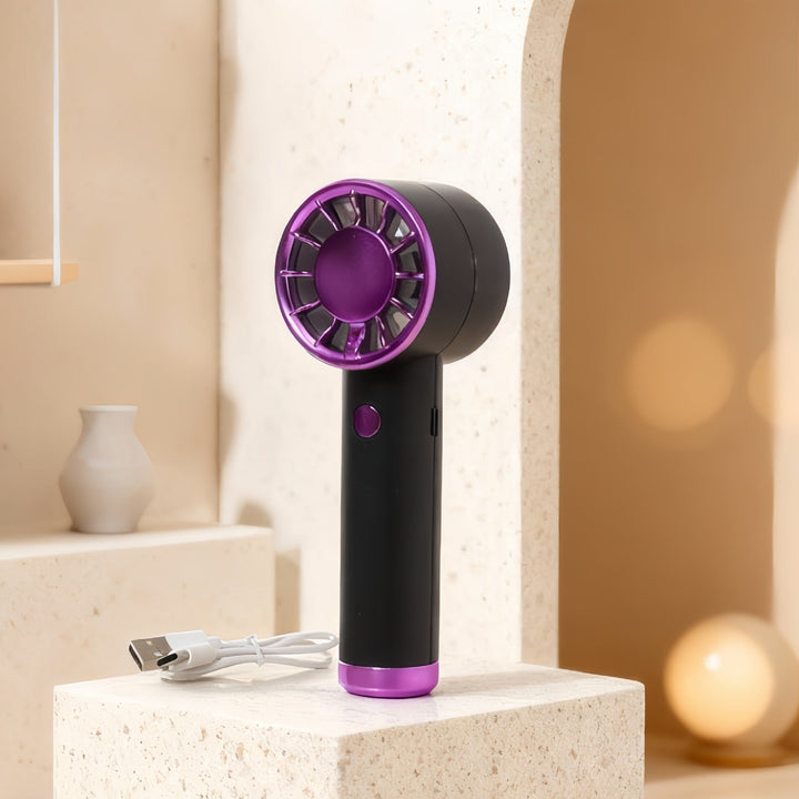 Dame Bærbar Håndvifte med USB-ladefunksjon og ergonomisk design Luvikno