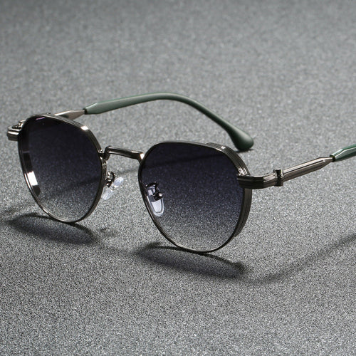 Dame geometrisk solbrille i moderne design Luvikno
