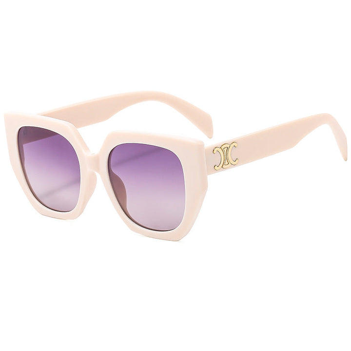 Dame Statement-solbrille med glamorøs ramme Luvikno