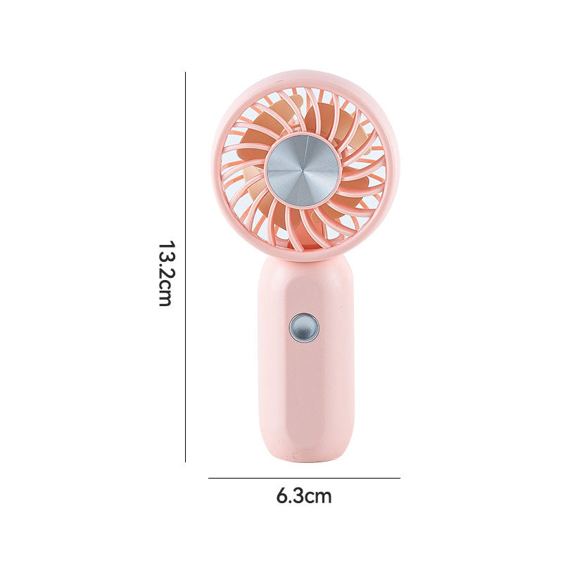 Dame Bærbar Mini Håndvifte med ergonomisk design og USB-ladefunksjon Luvikno