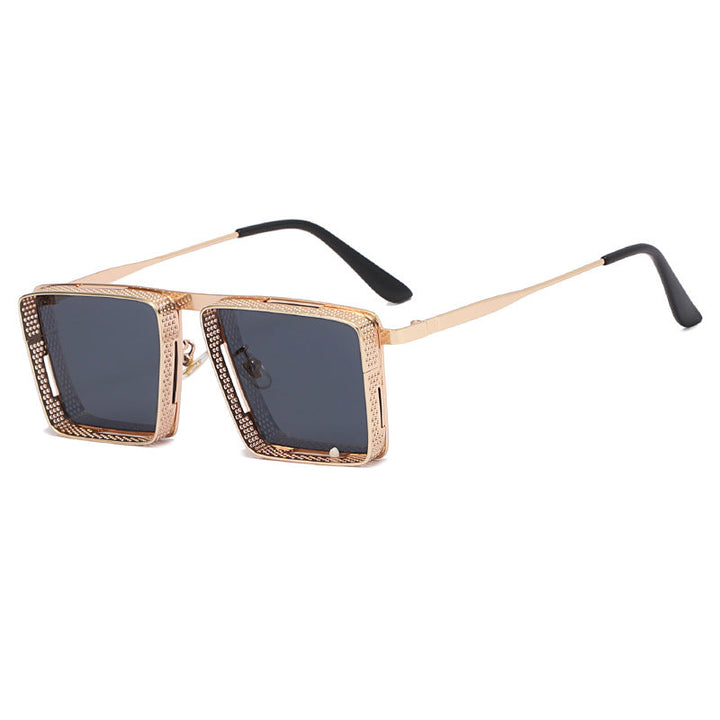 Dame Oversized Designer-solbriller med unikt rammedesign Luvikno