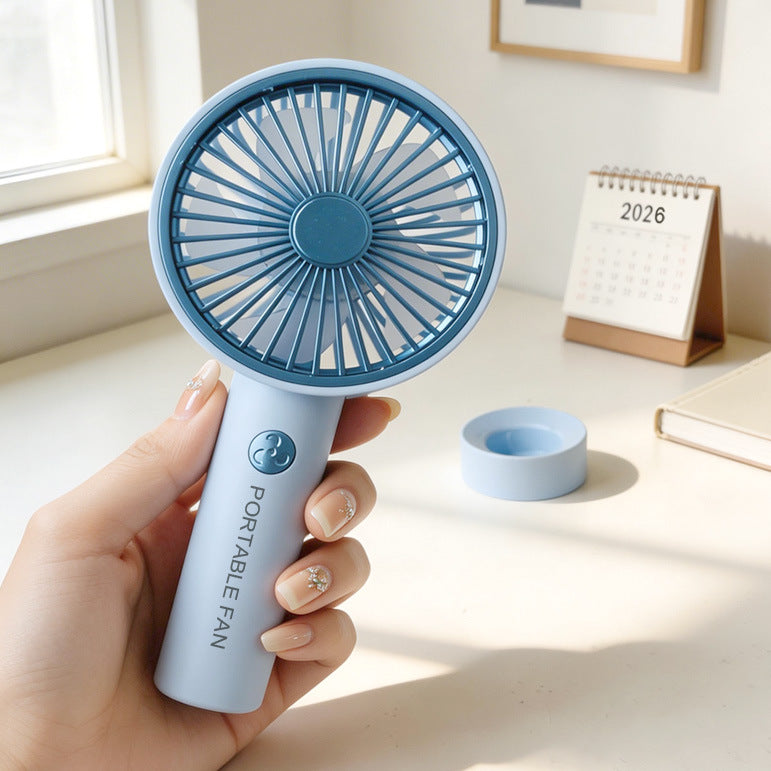 Kvinnelig bærbar håndvifte med variabel hastighetskontroll og ergonomisk design Luvikno