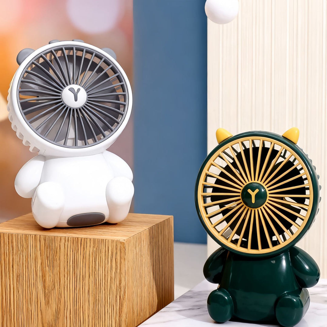 Kvinnens portable USB mini håndholdte vifte med dyredesign Luvikno