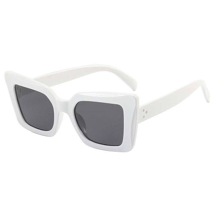 Dame firkantet solbrille med minimalistisk design Luvikno