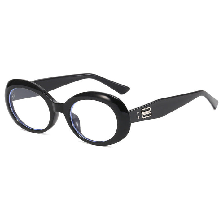 Dame retro-inspirert solbrille med bred ramme Luvikno