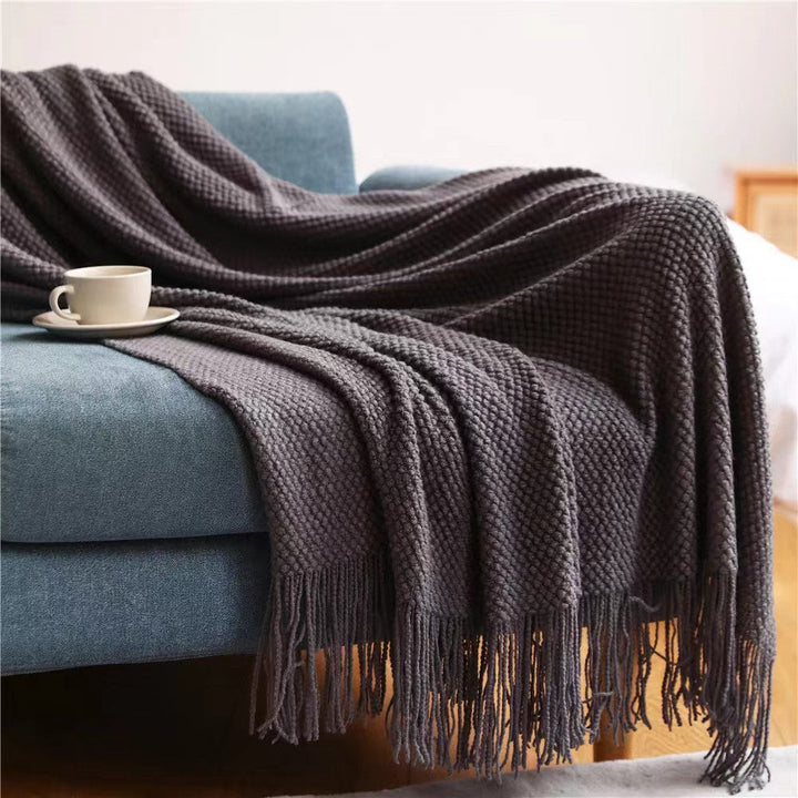 Damer Cozy Vaffel Tekstur Teppet Luvikno