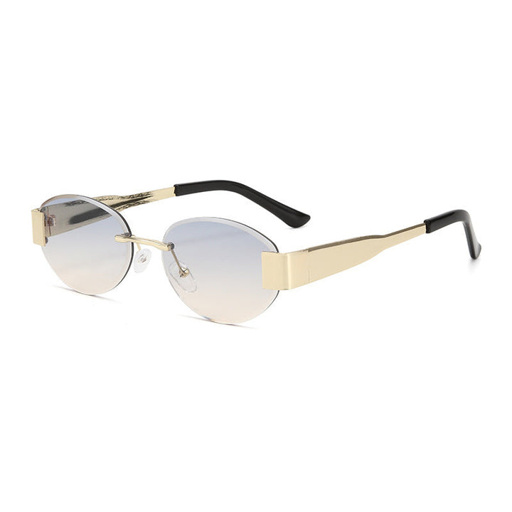 Dame glamorøs solbrille med klar, elegant ramme og beskyttende UV-filter Luvikno