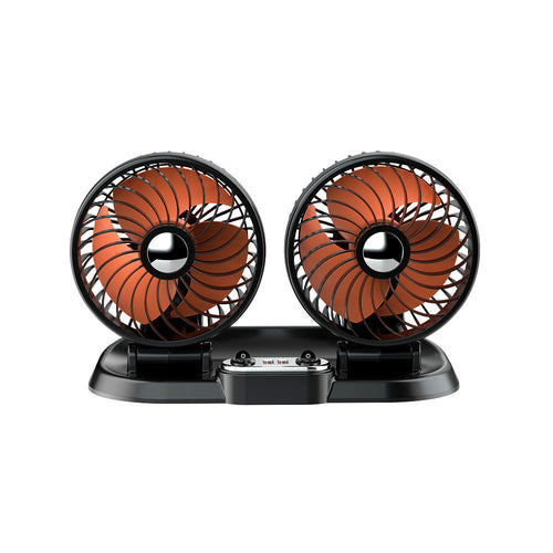 Dual-Head Bærbar Bil Ventilasjonsvifte Luvikno