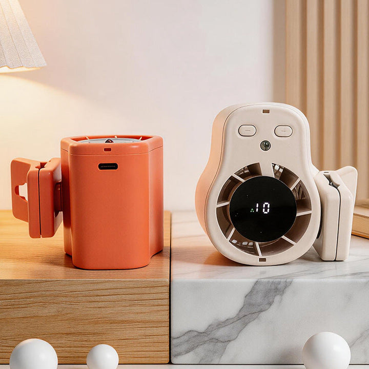 Kvinnenes bærbare USB mini-vifte med foldbar klips Luvikno