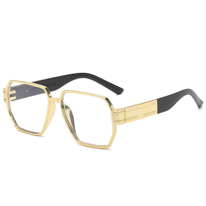 Dame moderne Oversized-solbriller med asymmetrisk ramme Luvikno