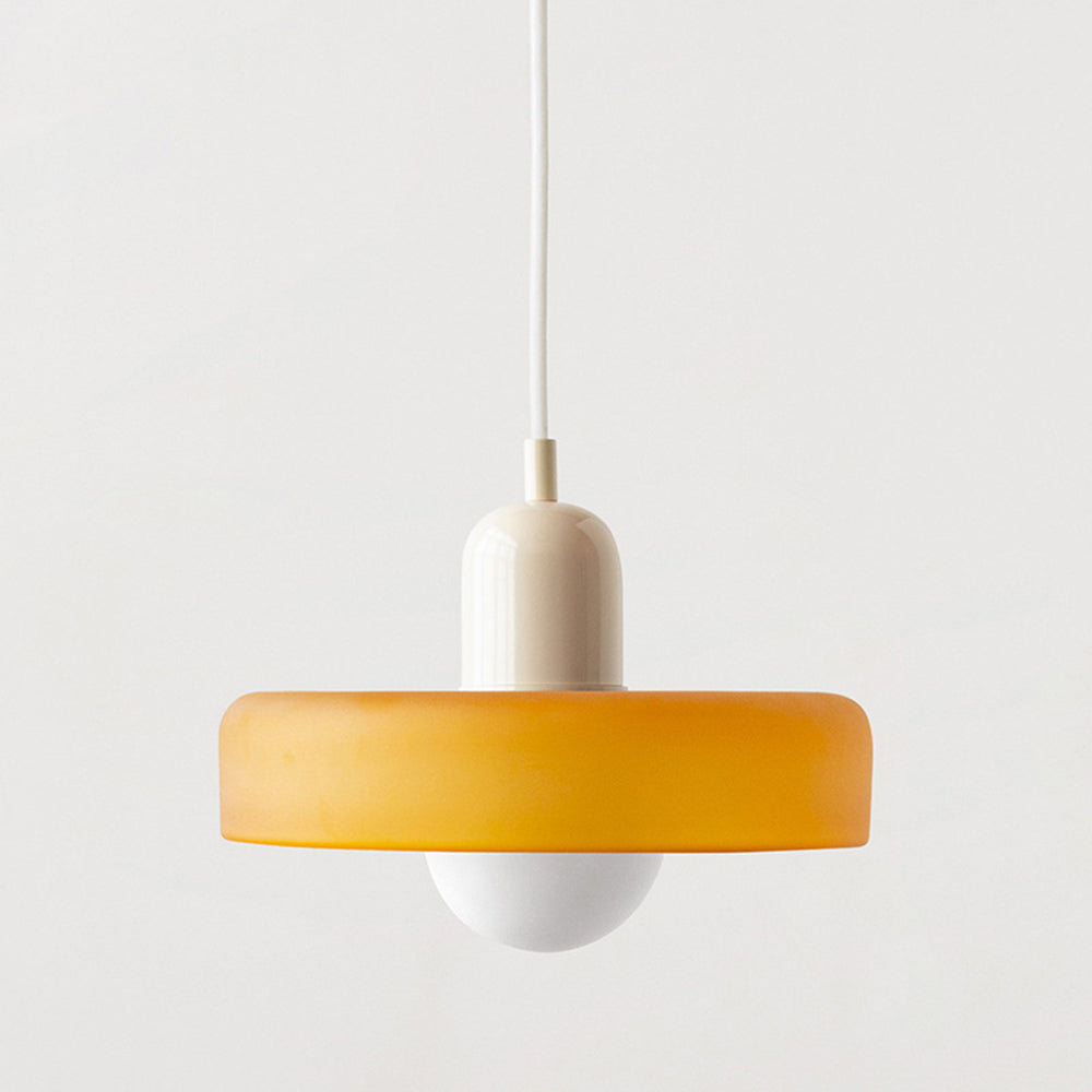 Farget glass pendellampe - BauLume | Luvikno