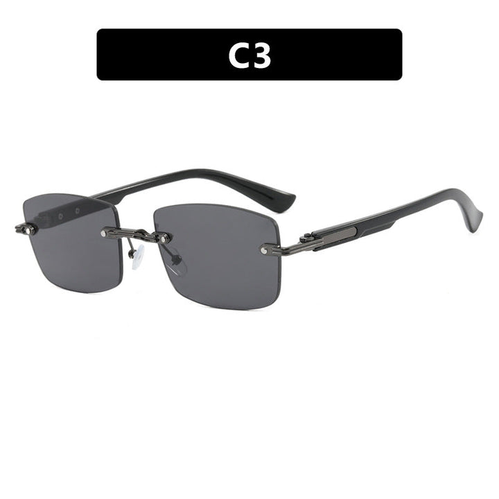 Dame kvadratisk solbrille med trefram og gradientlinser Luvikno