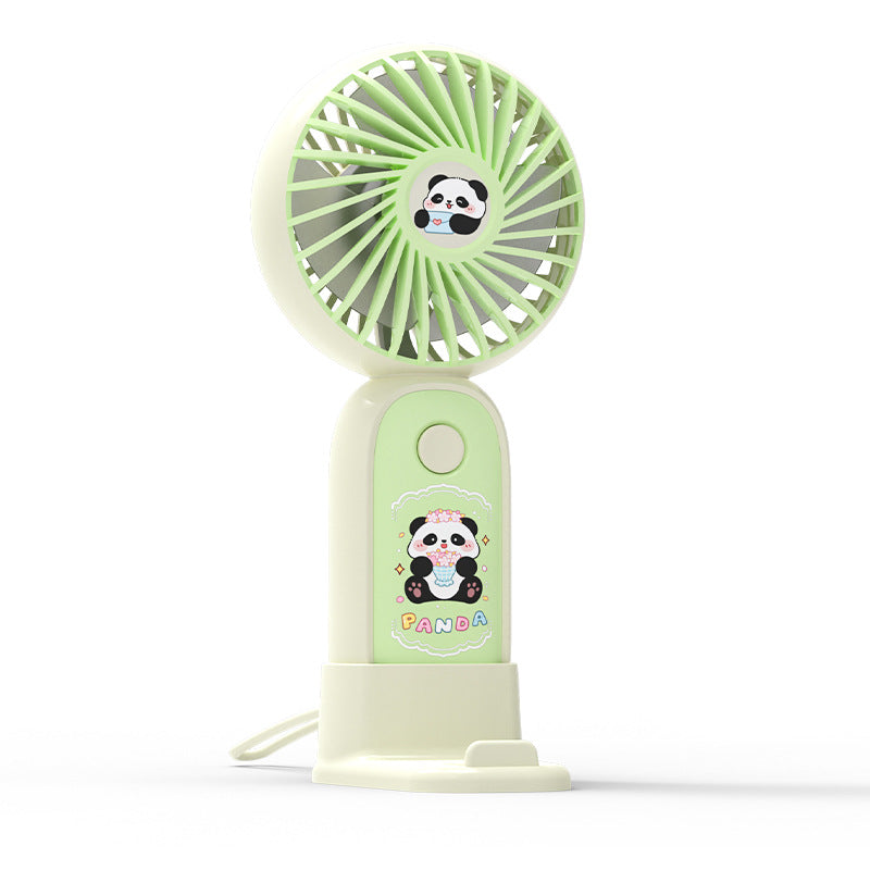 Dame Bærbar Håndvifte i søtt Panda-design Luvikno