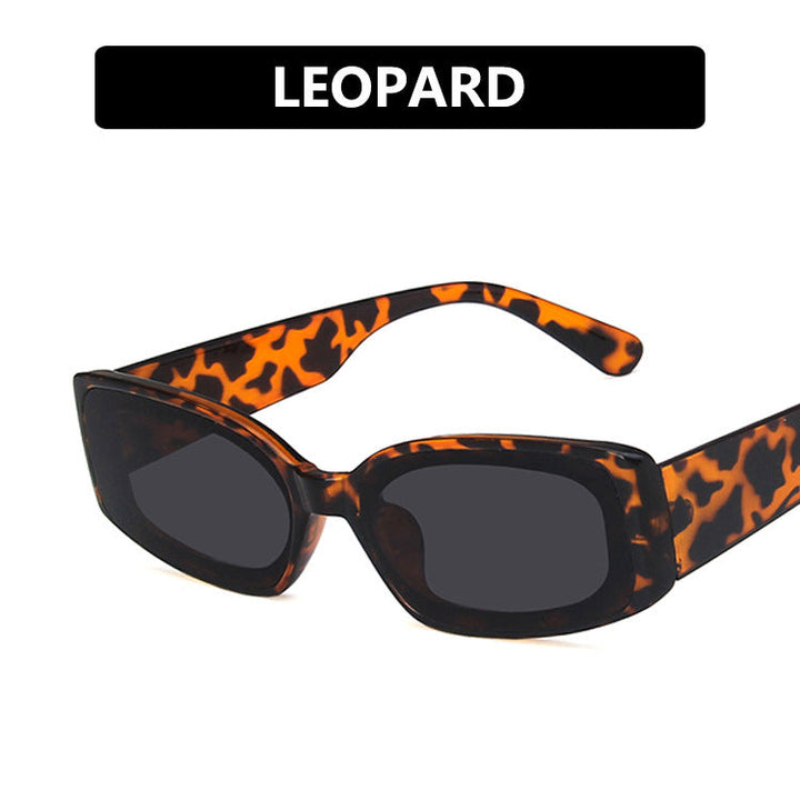 Damer futuristisk kvadratisk solbrille med transparent rammedesign og UV-beskyttelse Luvikno