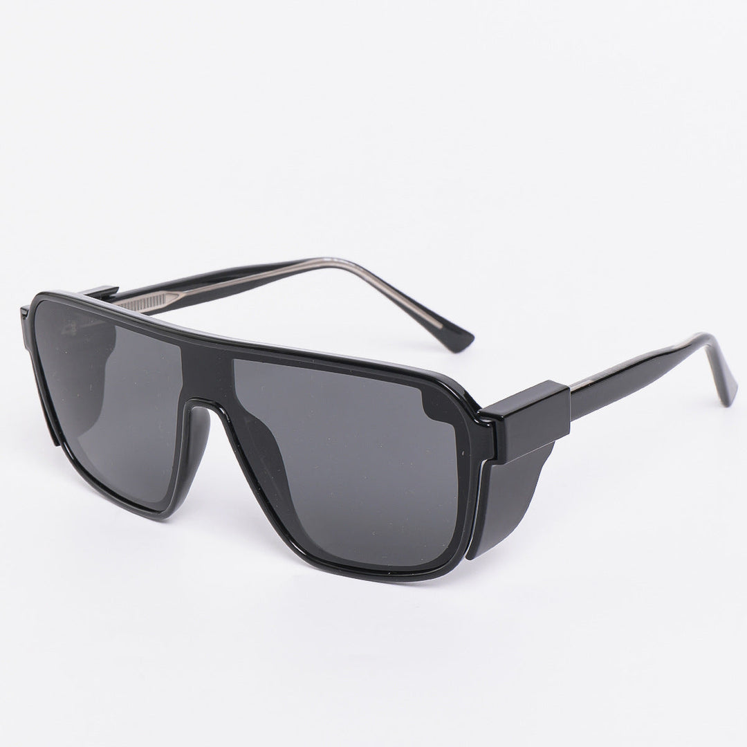 Dame sporty solbriller i futuristisk design med fargede linser Luvikno