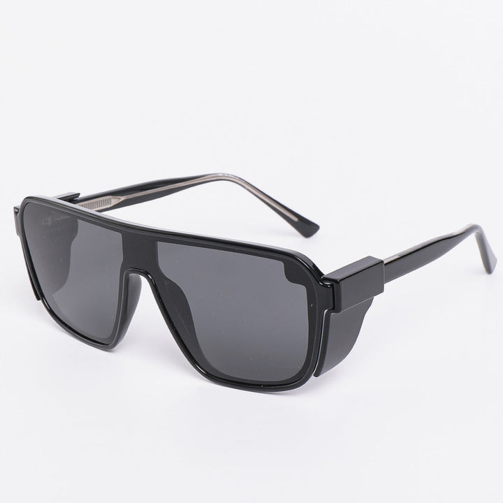Dame sporty solbriller i futuristisk design med fargede linser Luvikno
