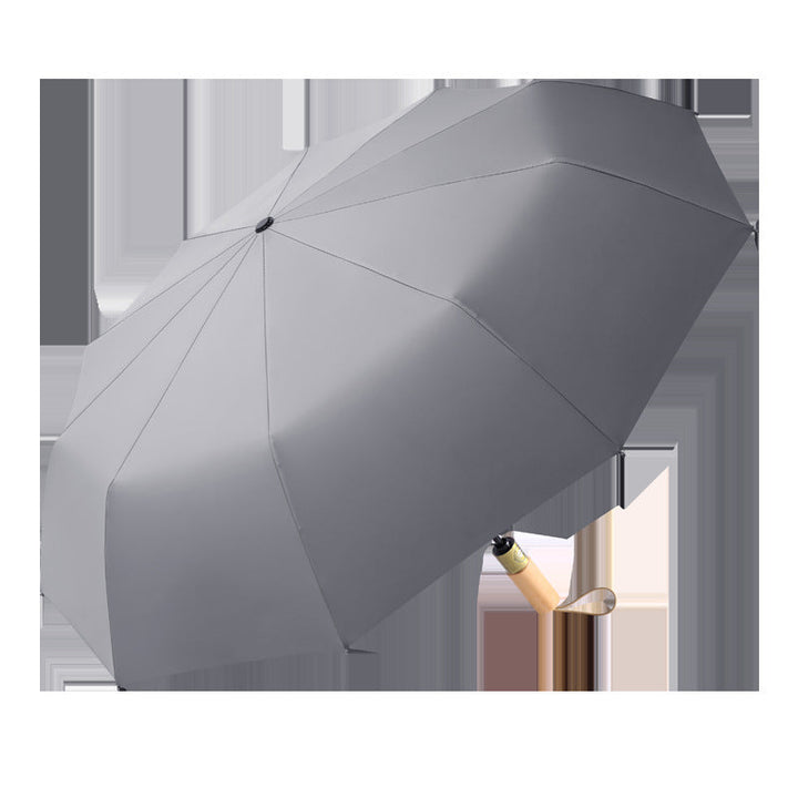 Damer elegant foldbare paraply med ergonomisk treskaft Luvikno