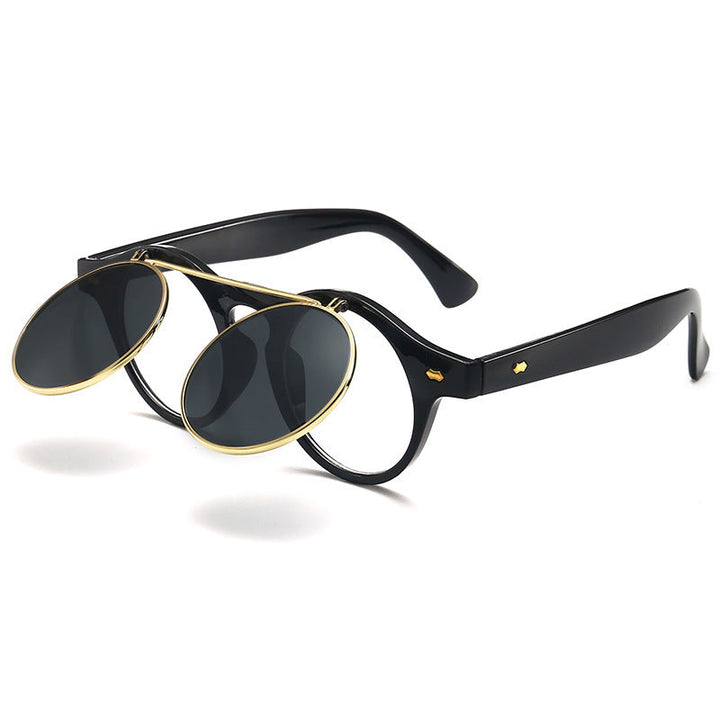 Dame elegant solbrille med dobbelt ramme Luvikno