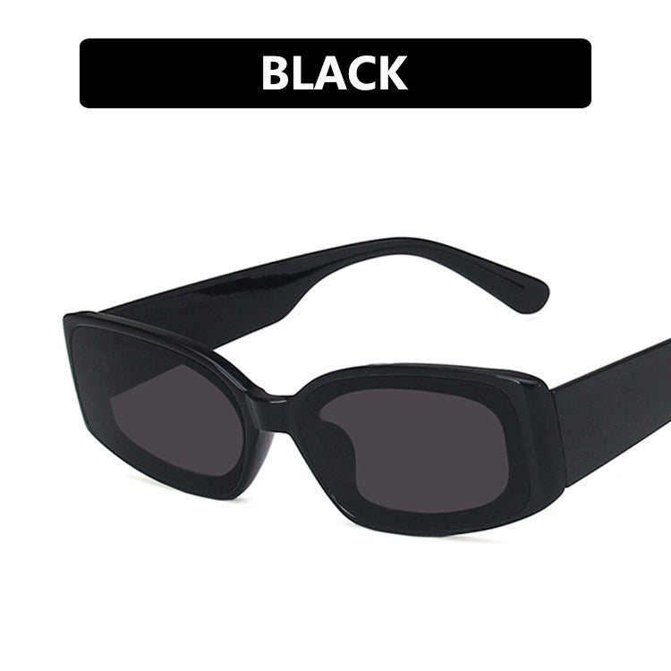 Damer futuristisk kvadratisk solbrille med transparent rammedesign og UV-beskyttelse Luvikno