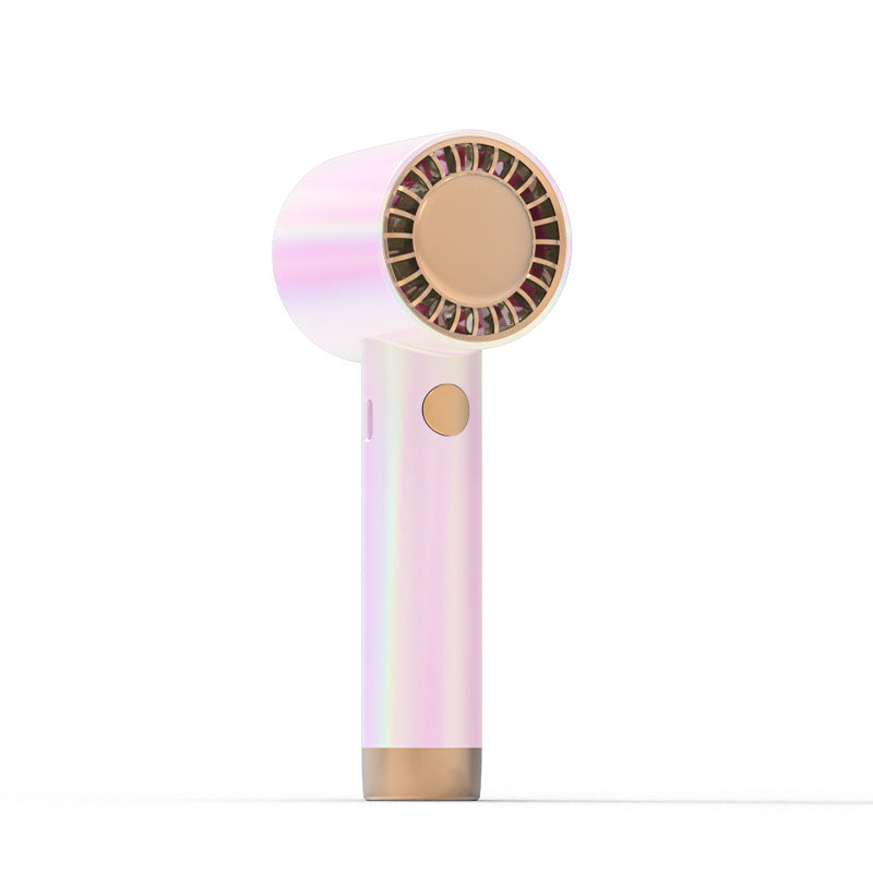 Unisex Bærbar Mini-USB-vifte med ergonomisk håndtak og kraftig kjøling Luvikno