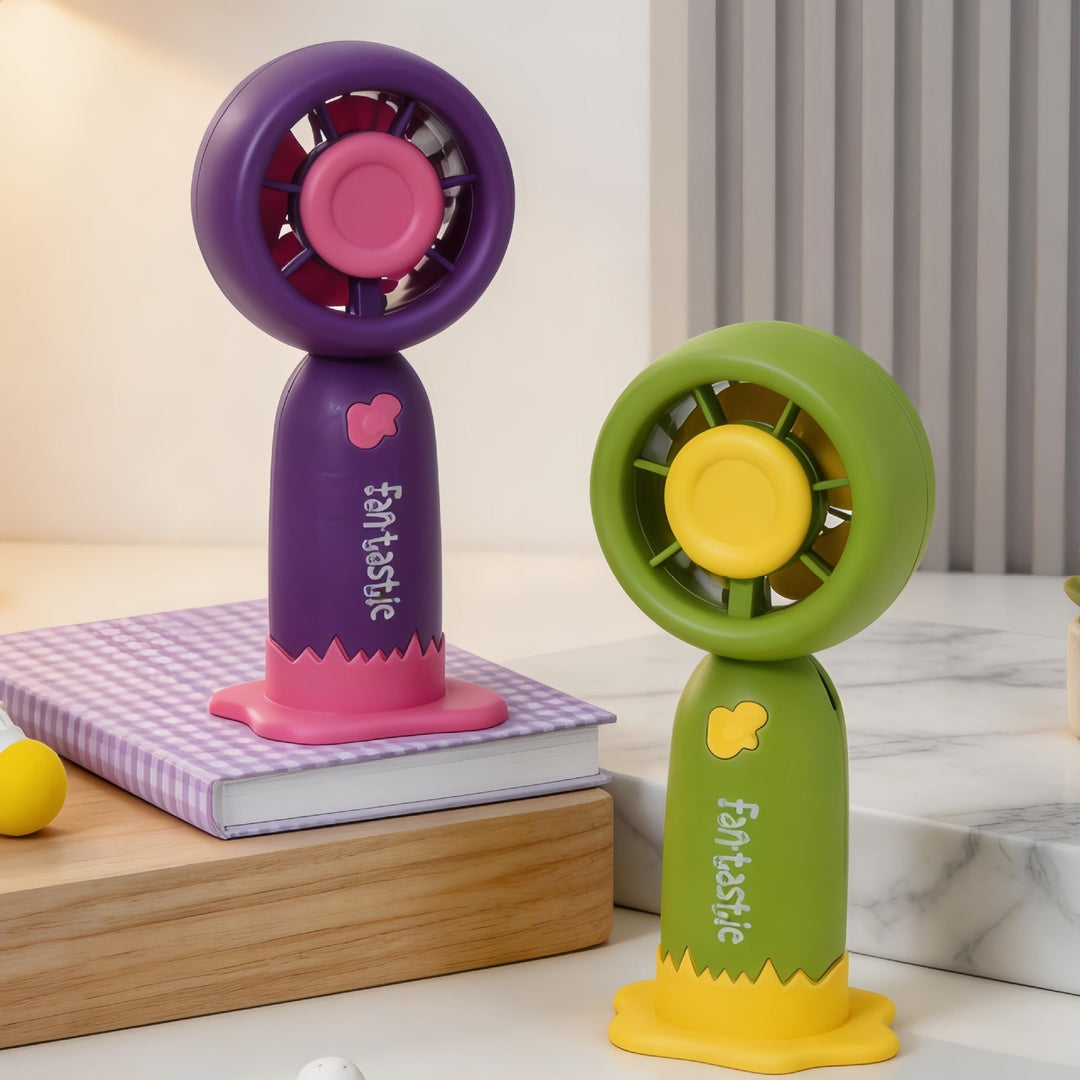 Dame Bærbar Mini-Vifte med USB-ladestasjon Luvikno