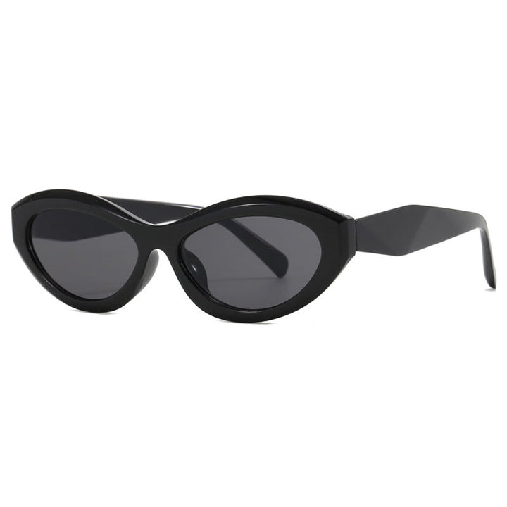 Dame Cat-Eye solbrille med stilig ramme Luvikno