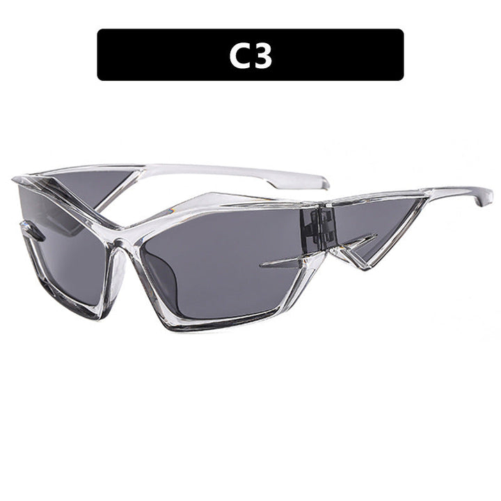 Dame sporty solbriller i dynamisk design Luvikno
