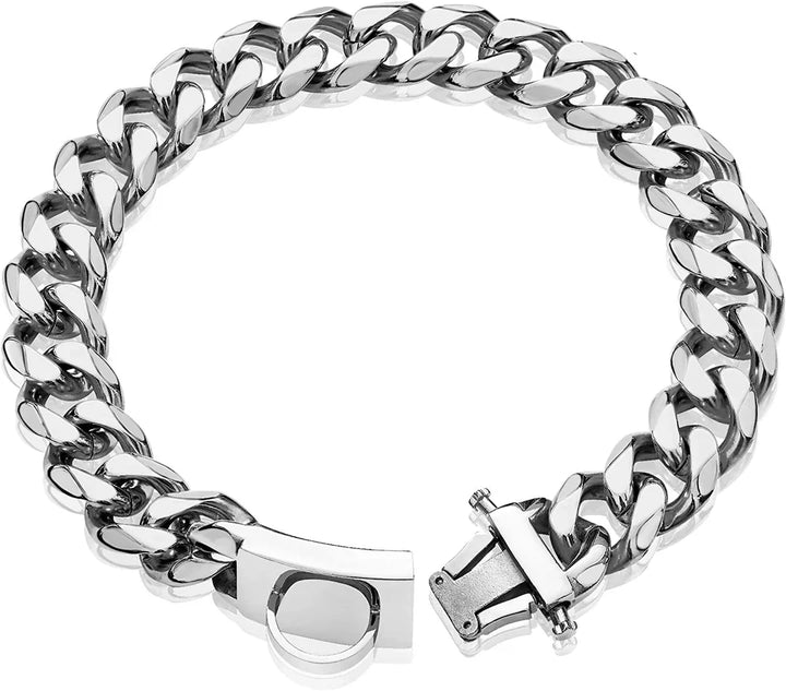 Titanium Stål Hundehalsbånd Luvikno