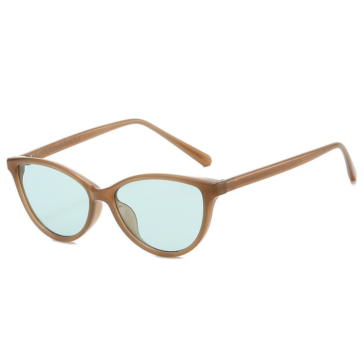 Dame Cat-Eye solbriller med stilige aksenter Luvikno