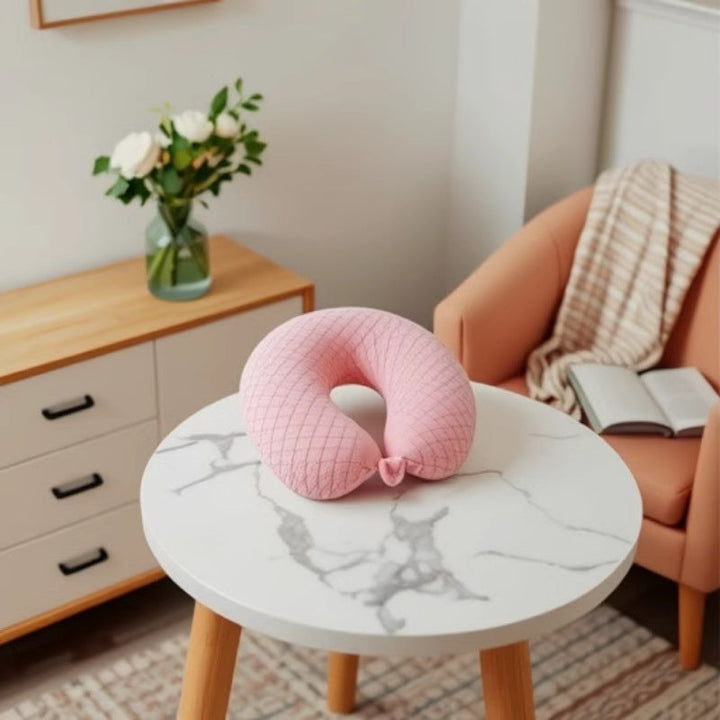 Unisex nakkestøtte med ergonomisk design og avtakbart trekk Luvikno