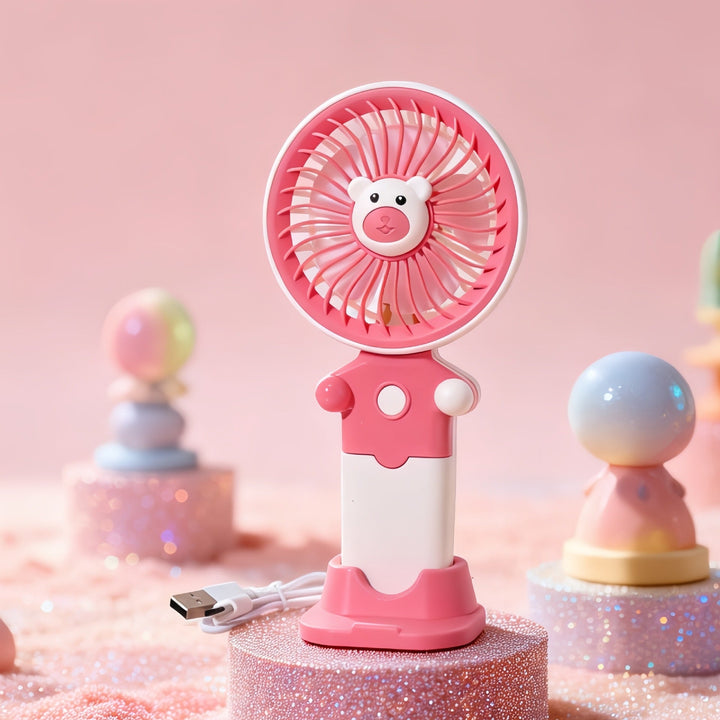 Dame Portable USB Vifte med Fleksibel Holder Luvikno