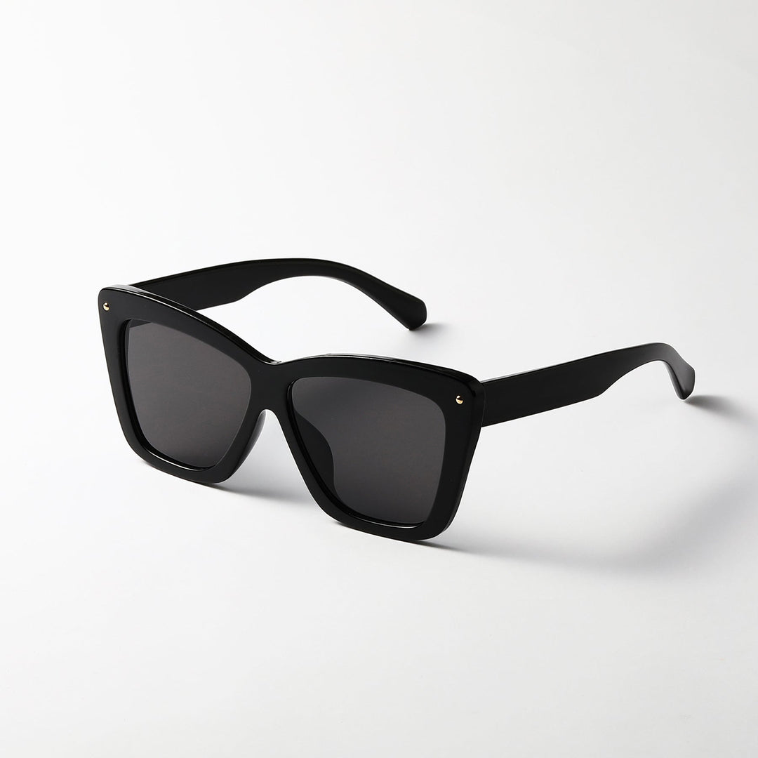 Dame geometrisk oversized solbrille Luvikno