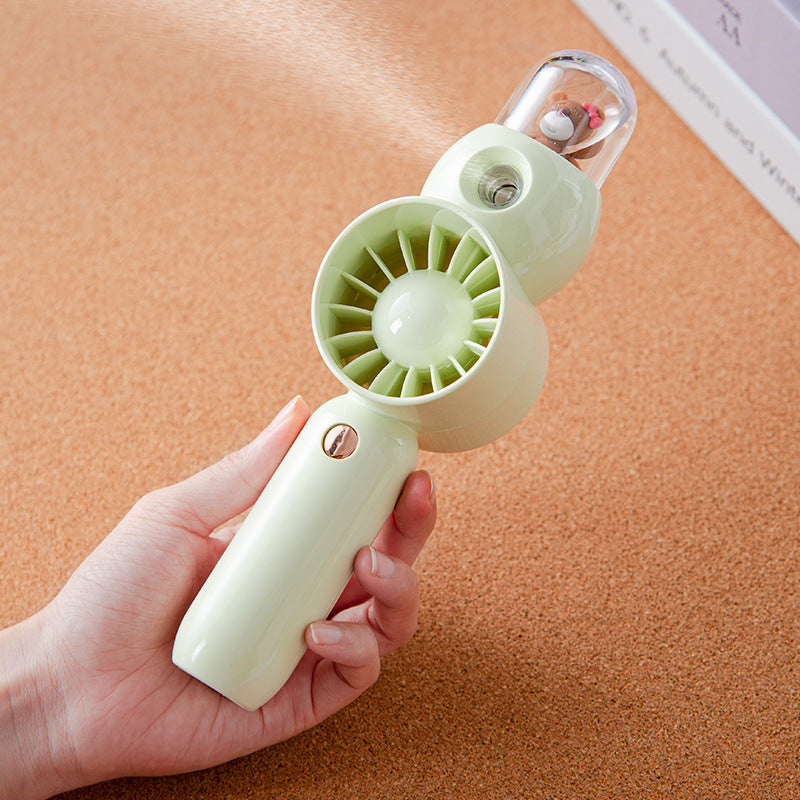 Dame Bærbar Håndvifte med Sprayelement og ergonomisk design Luvikno