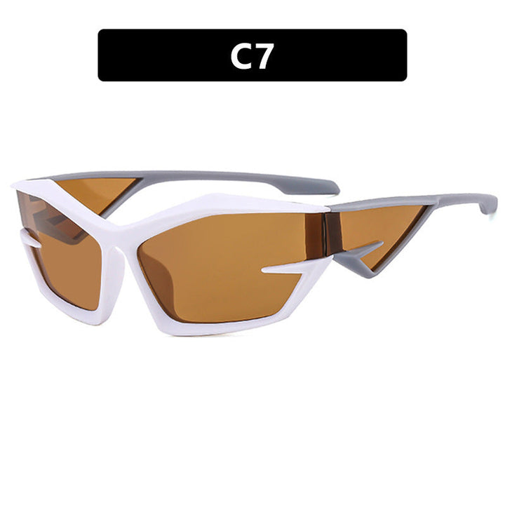 Dame sporty solbriller i dynamisk design Luvikno