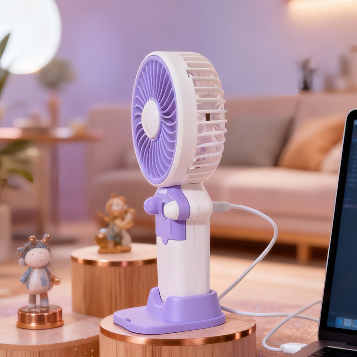 Bærbar Usb Mini Vifte med Fleksibel Neigungsvinkel Luvikno