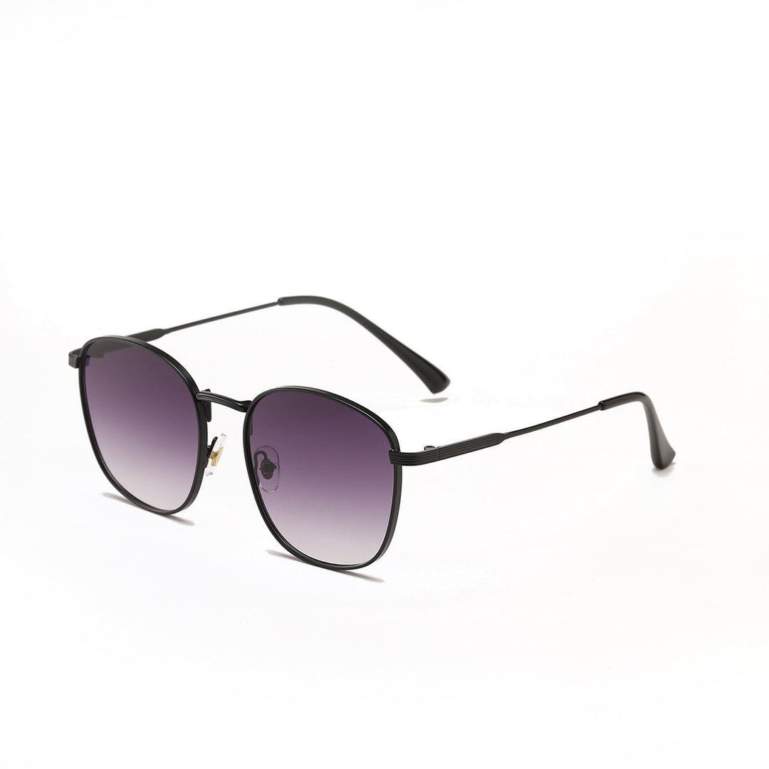Dame modische Hexagon solbrille med luksuriøs metallramme Luvikno