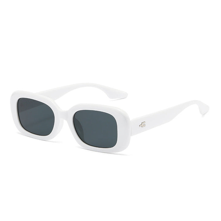 Dame moteriktig kvadratisk solbrille med bred ramme og UV-beskyttelse Luvikno