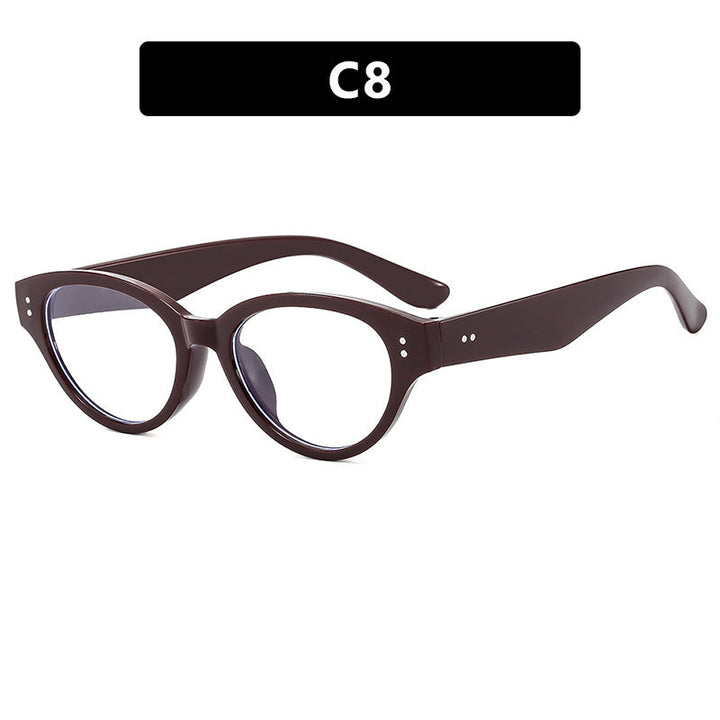 Dame Cat-Eye solbriller med robust ramme og polarisert glass Luvikno