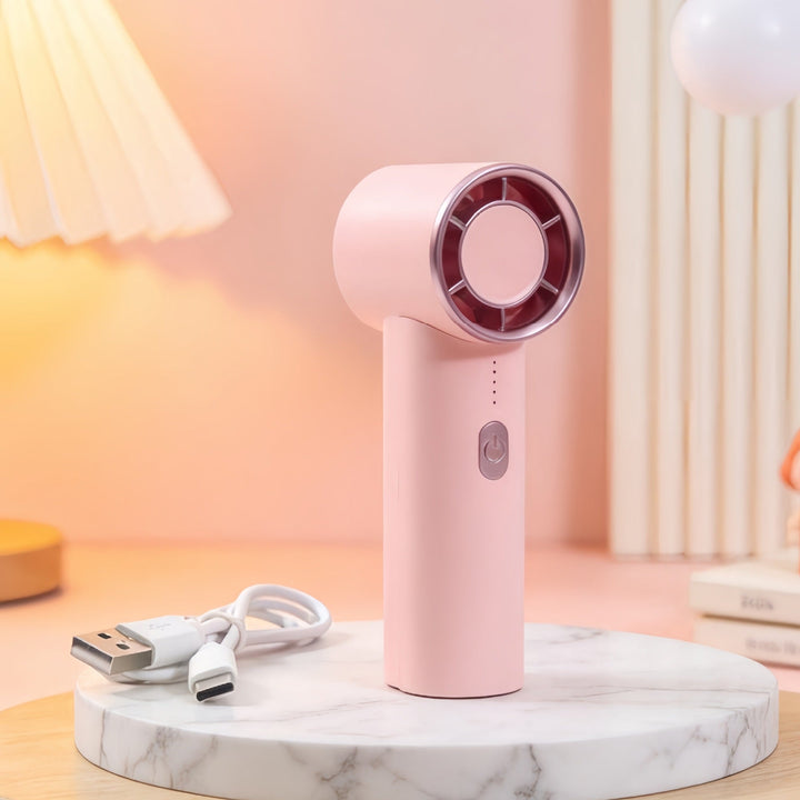 Dame bærbar USB håndvifte med moderne design Luvikno