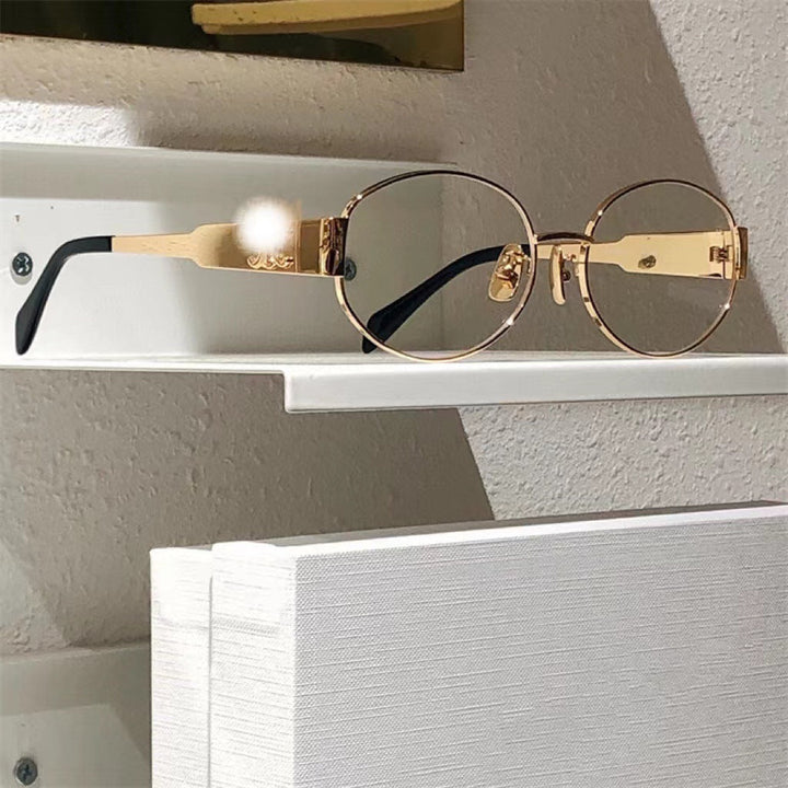 Dame eksklusiv ovalformet designer-solbrille Luvikno