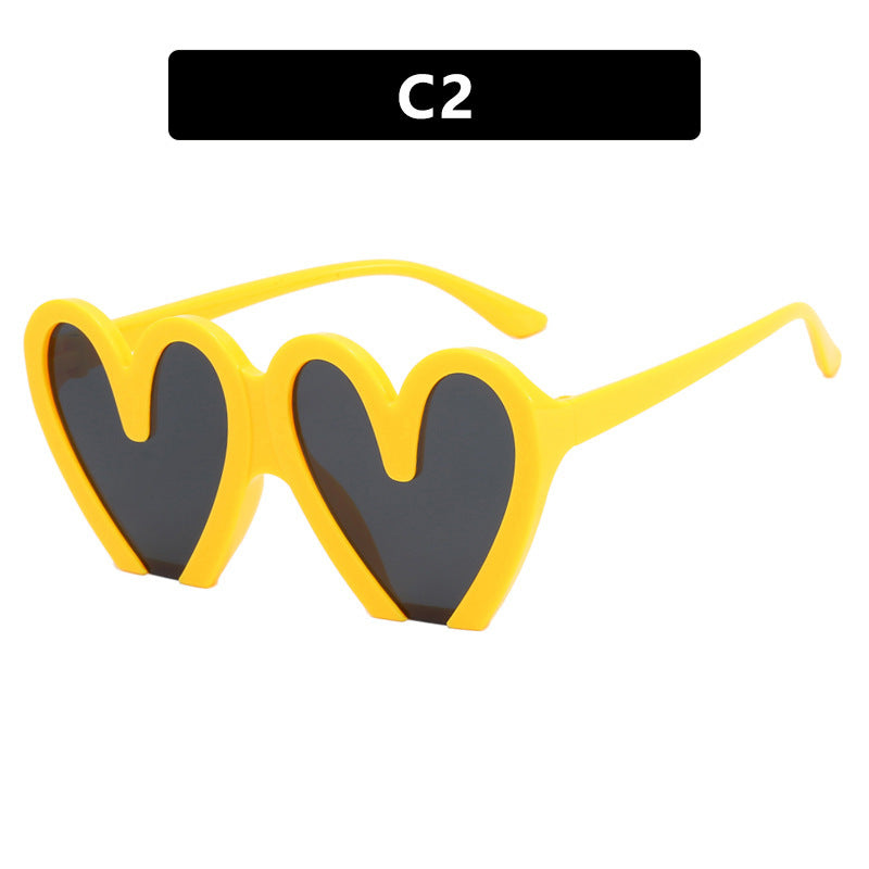 Dame hjerteformet solbrille Luvikno 1780928954