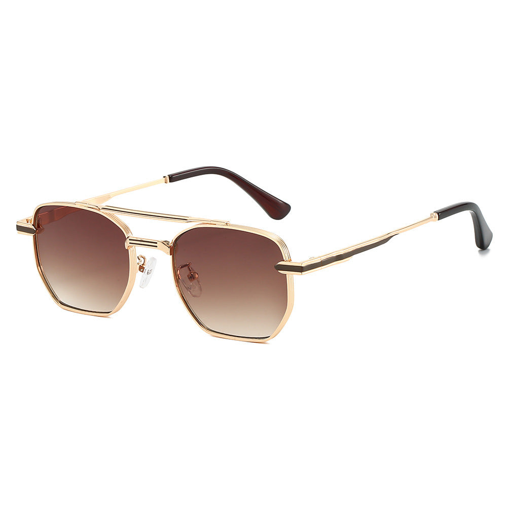 Dame moderne geometrisk solbrille Luvikno