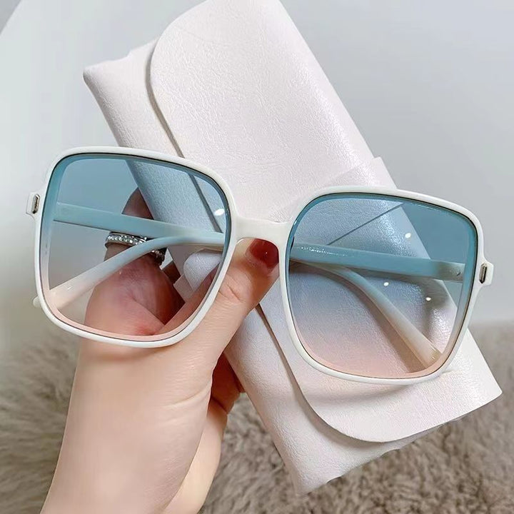 Dame kvadratisk oversized solbrille med integrert UV-beskyttelse Luvikno