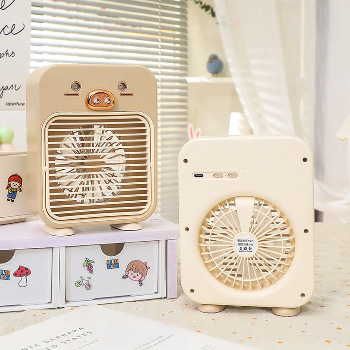 Bærbar Mini Vifte for Damer med Dyrdesign Luvikno
