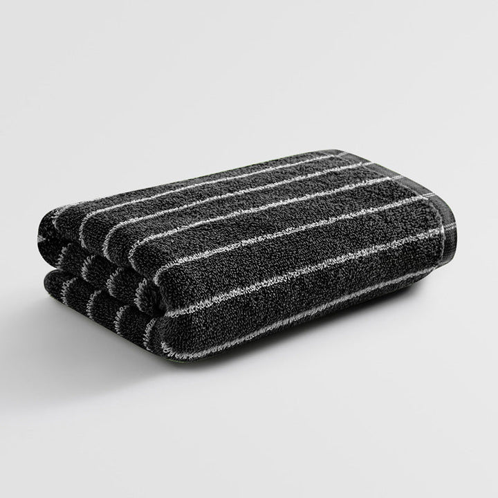 Dame fløyels-håndkle med stripete design Luvikno