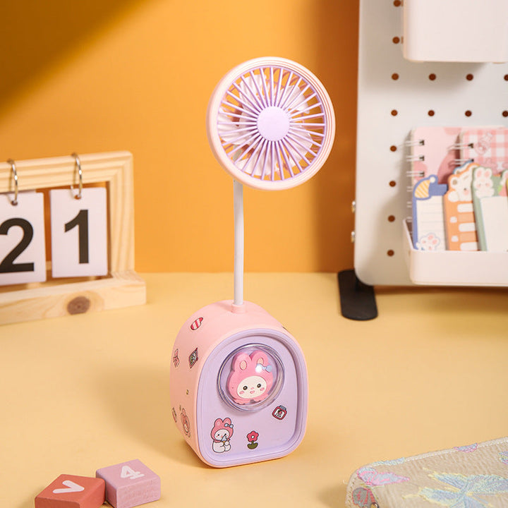 Unisex Kreativ Mini USB-Ventilator med LED-Lys Luvikno