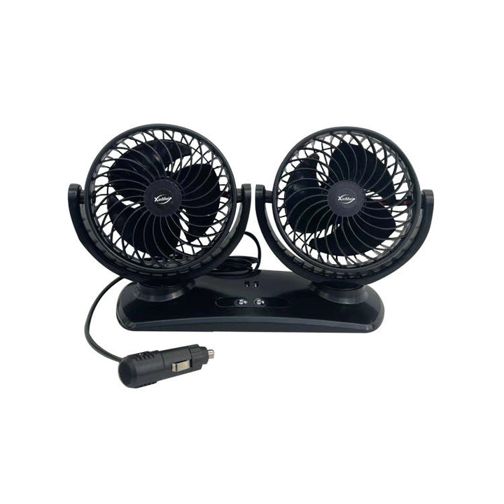 Dual-Head Bærbar Bil Ventilasjonsvifte Luvikno