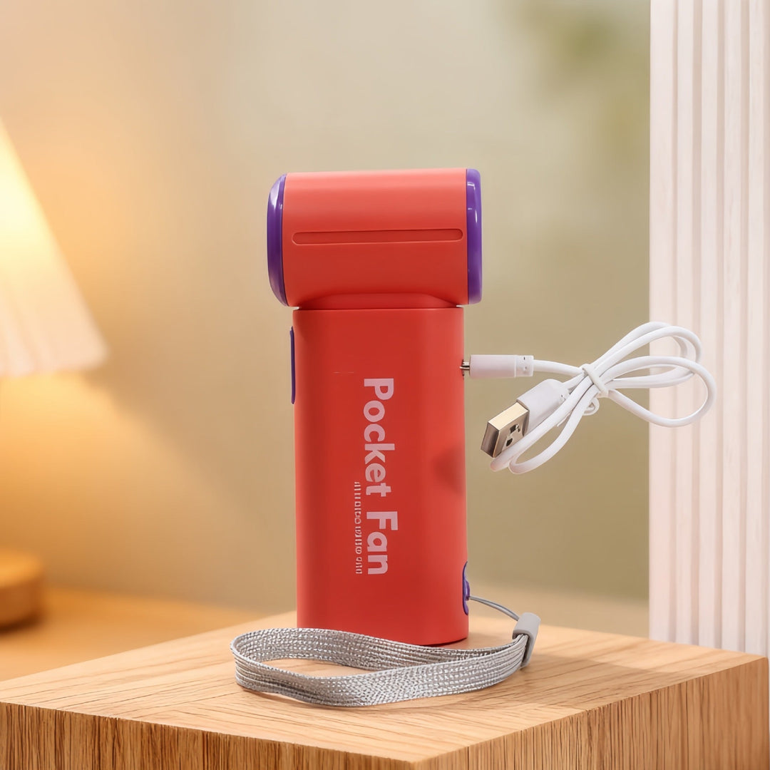 Unisex Bærbar Mini Vifte med LED-skjerm Luvikno
